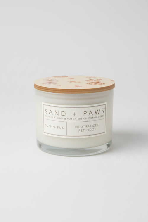 Sand + paws candle