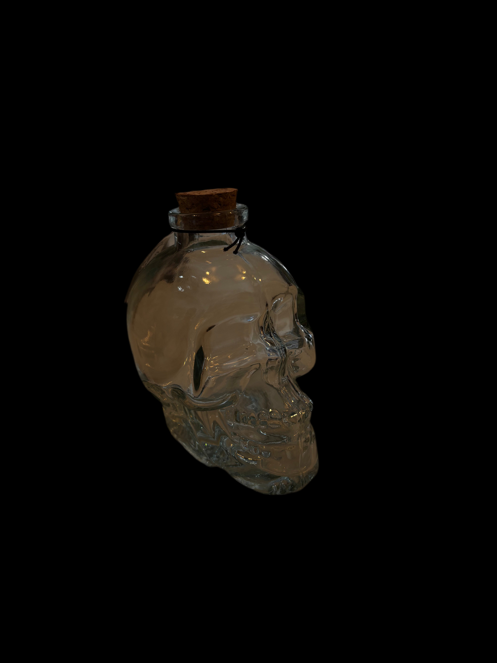 Bocal en verre en forme de crâne (petit)