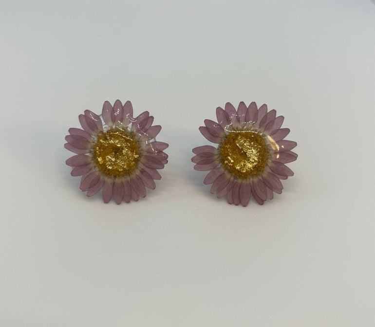 Resin Flower Earrings