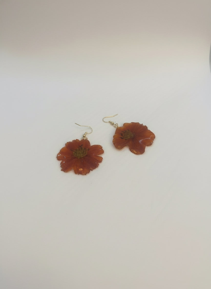 Resin Flower Earrings