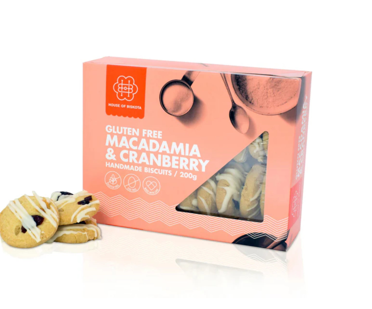 Gluten Free Yoghurt Macadamia &  Cranberry Biscuits 200g