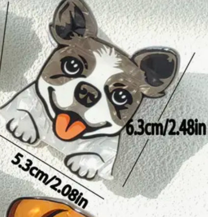 Pince à cheveux en forme de griffe de chien terrier