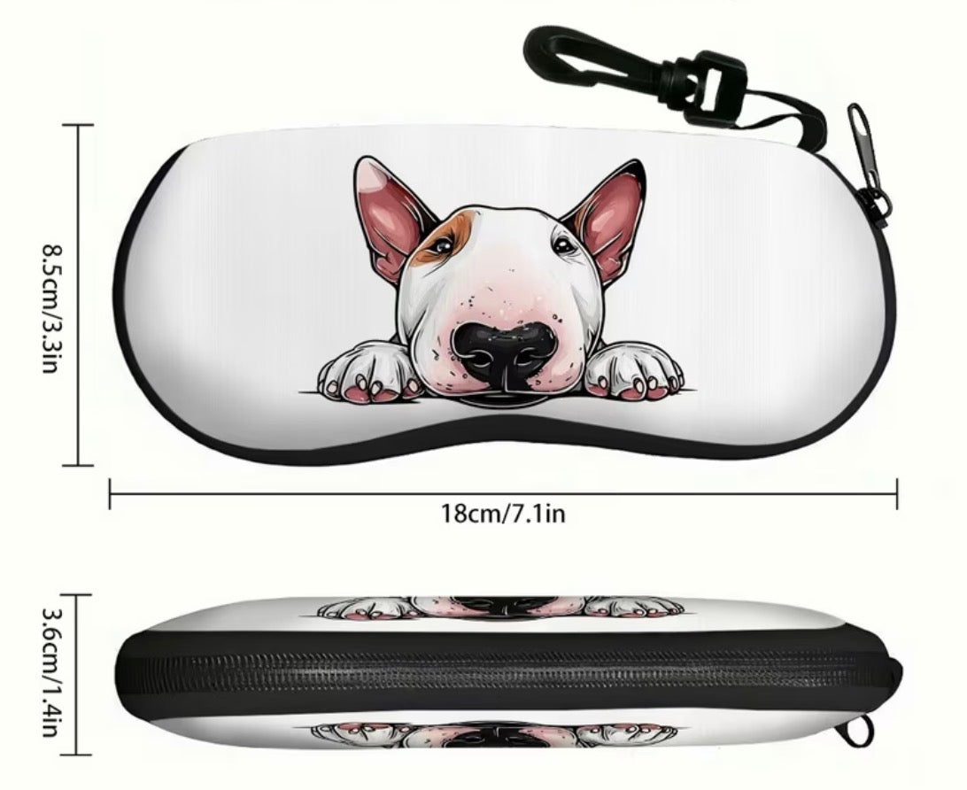 Bull Terrier Soft Glasses Case
