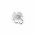 Silver gear thinking head pin