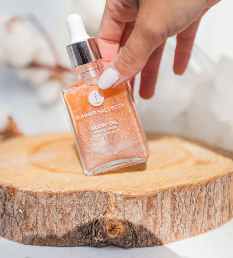 Huile éclatante pour le corps Summer Salt Rose mystique et vanille 30 ml