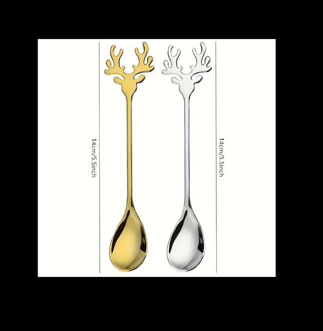 Gleaming Antler Teaspoons