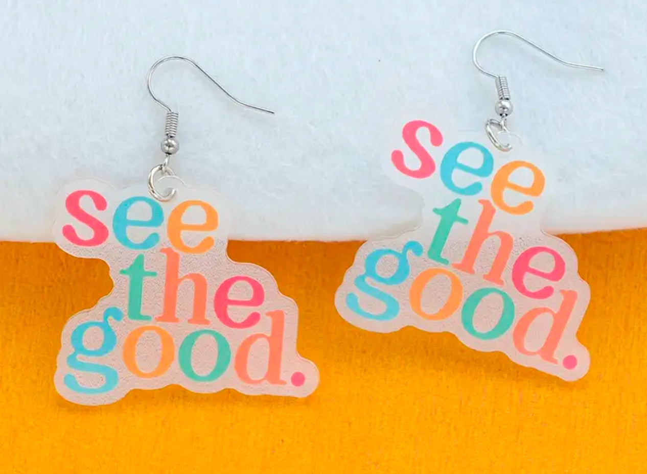 Boucles d'oreilles « Voir le bien »