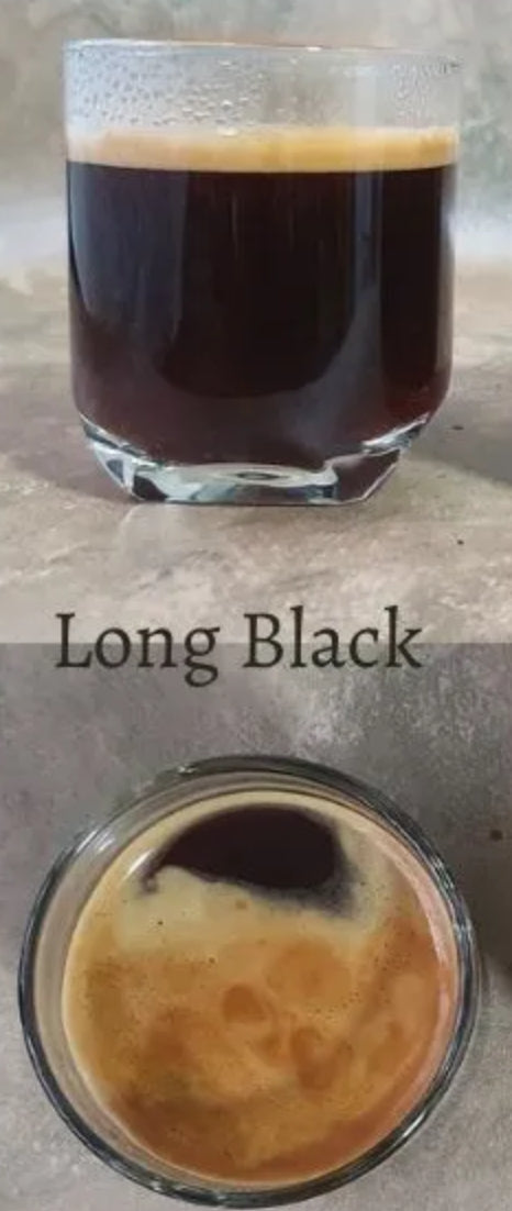 Long Black Coffee (8oz or 12oz) (in-store cafe)