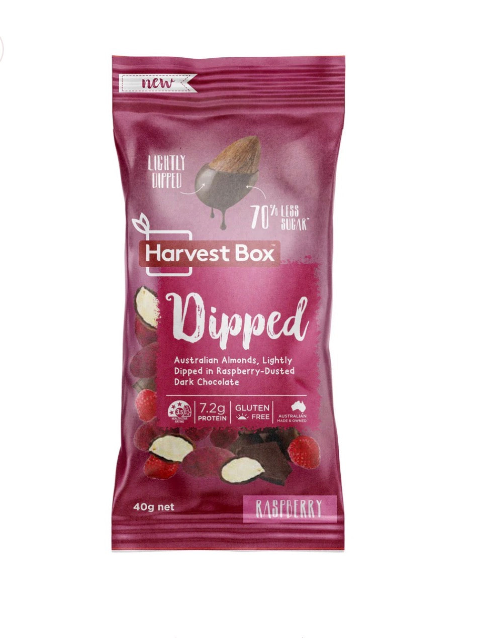 Dipped Almonds in Dark Choc