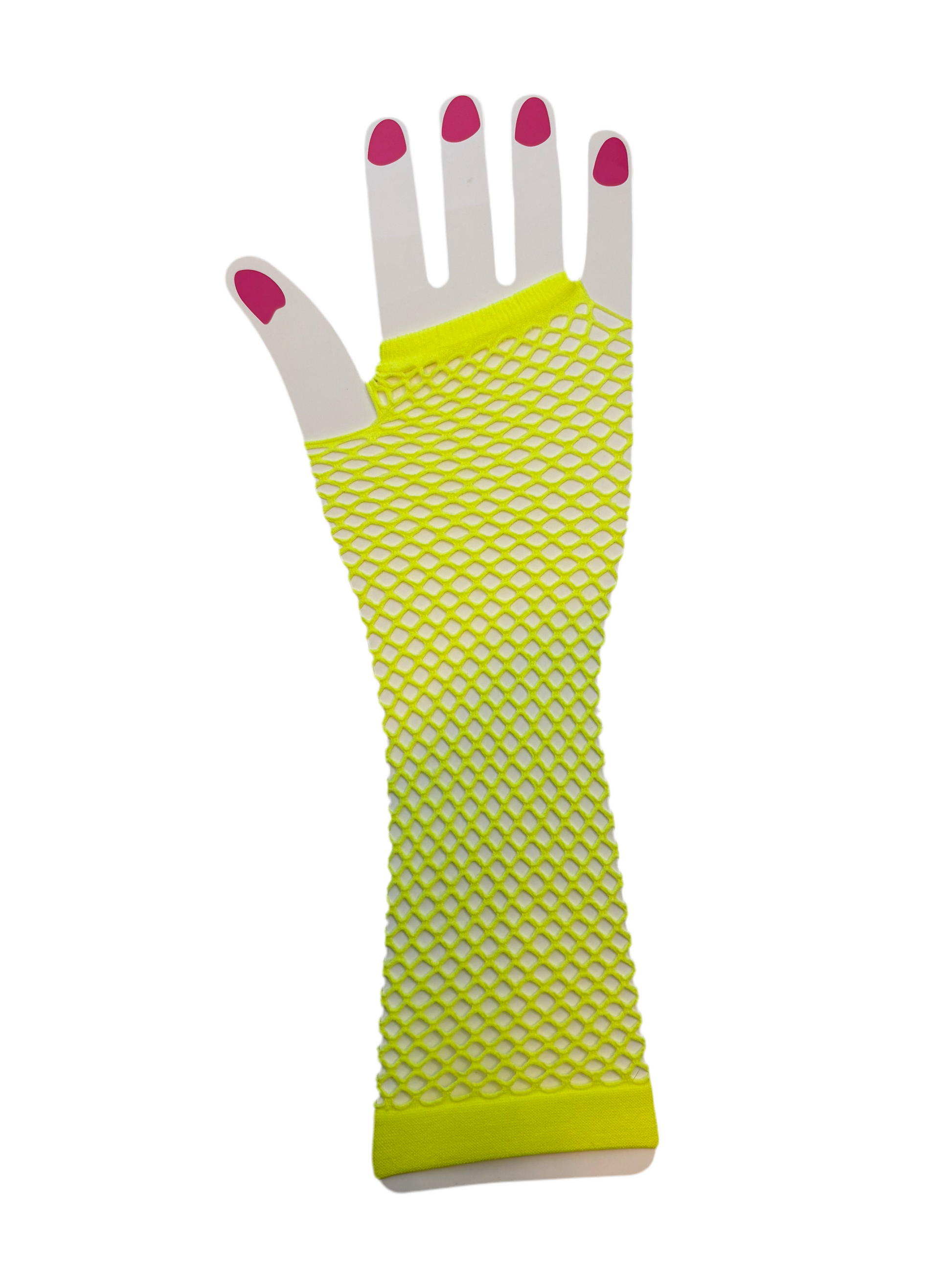 Fishnet gloves ( green, yellow, black or pink)