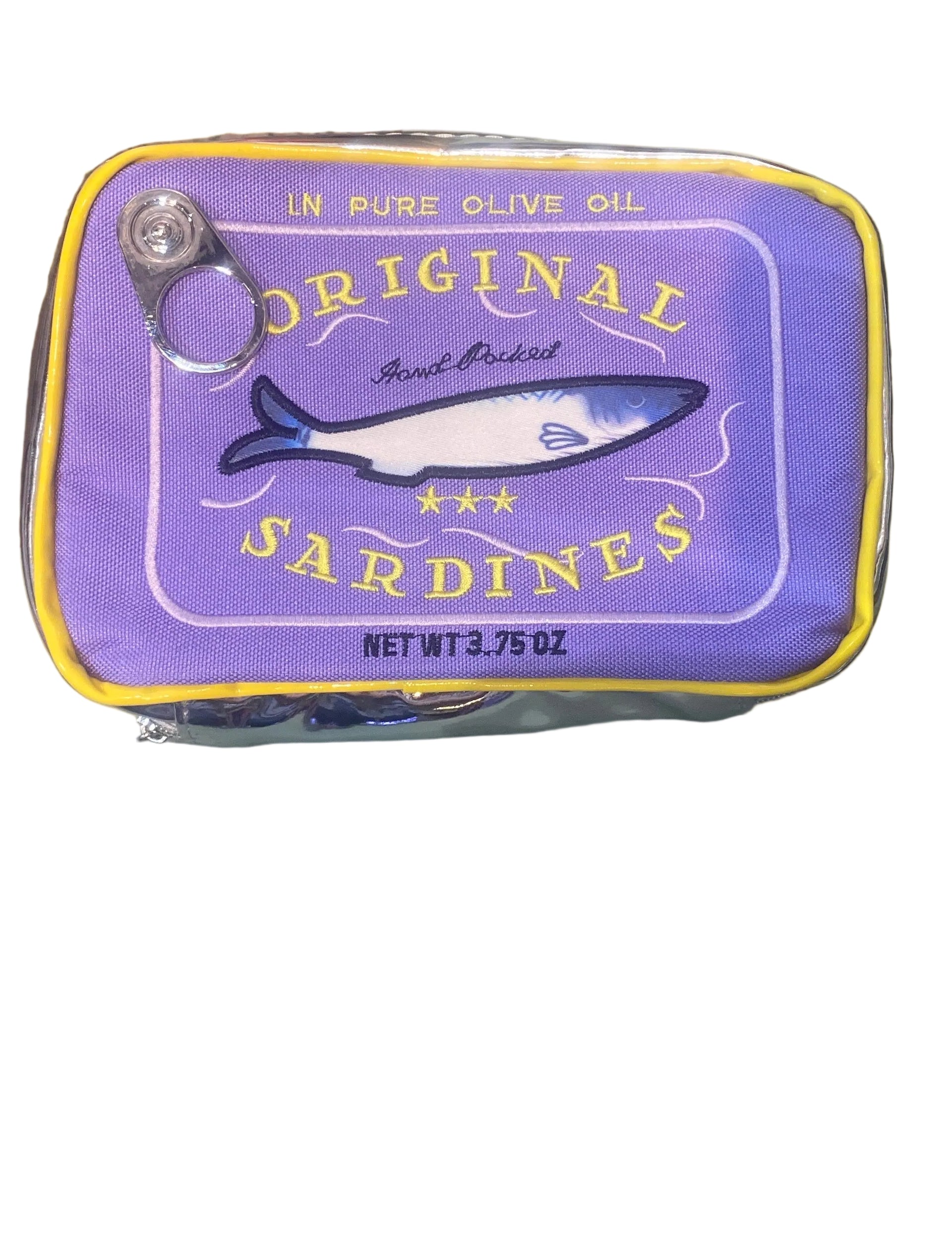 Sardines tin pouch bag (purple)