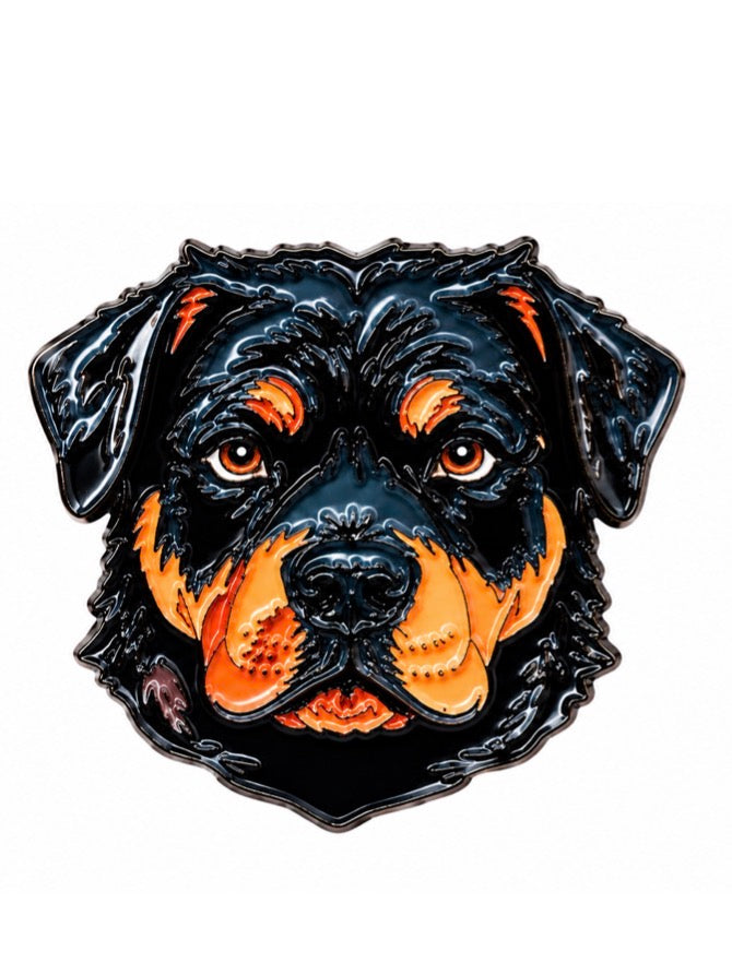 Rottweiler Dog Metal Pin