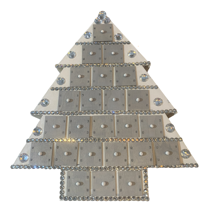 Calendrier de l'Avent de Noël en bois