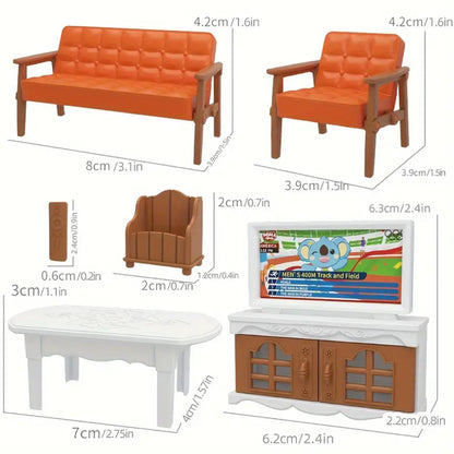 Miniature living room furniture