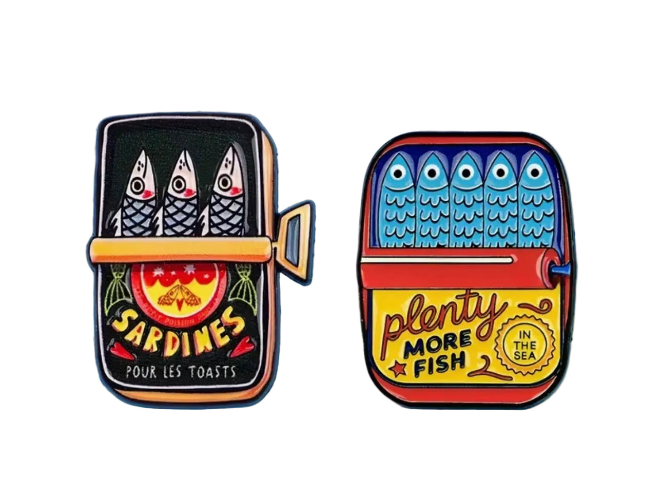 Sardines Enamel Pin (2 options)