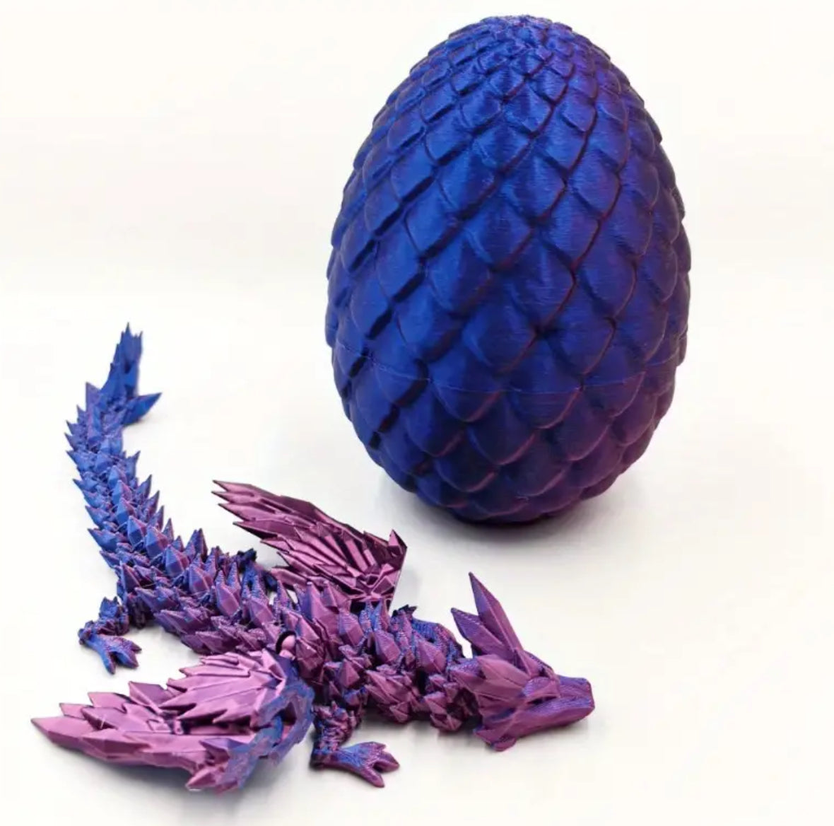 Dragon et œuf flexibles (choix de 2 couleurs)