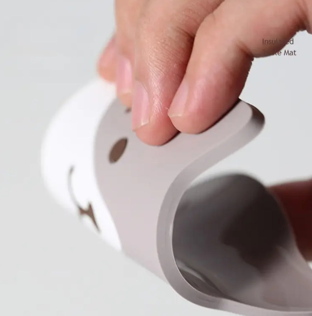 Dessous de verre en silicone en forme de chat