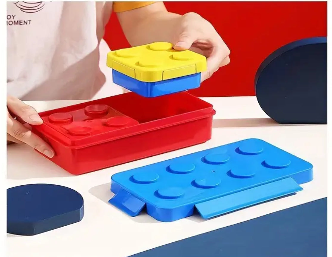 Building Blocks Lunch Box with Bag