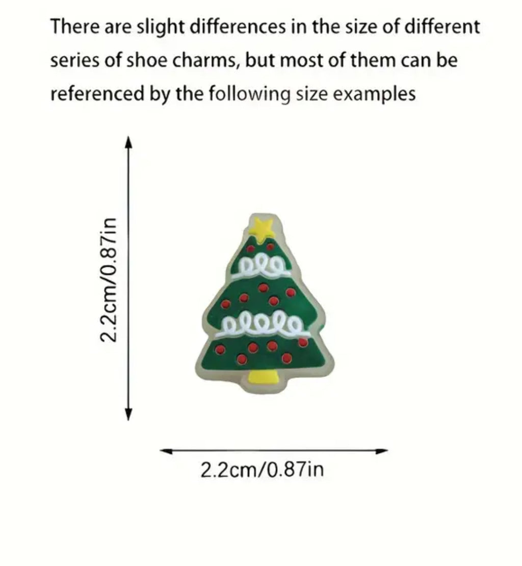 Breloque de chaussure de Noël phosphorescente