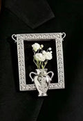 Framed Vase Brooch or Pendant