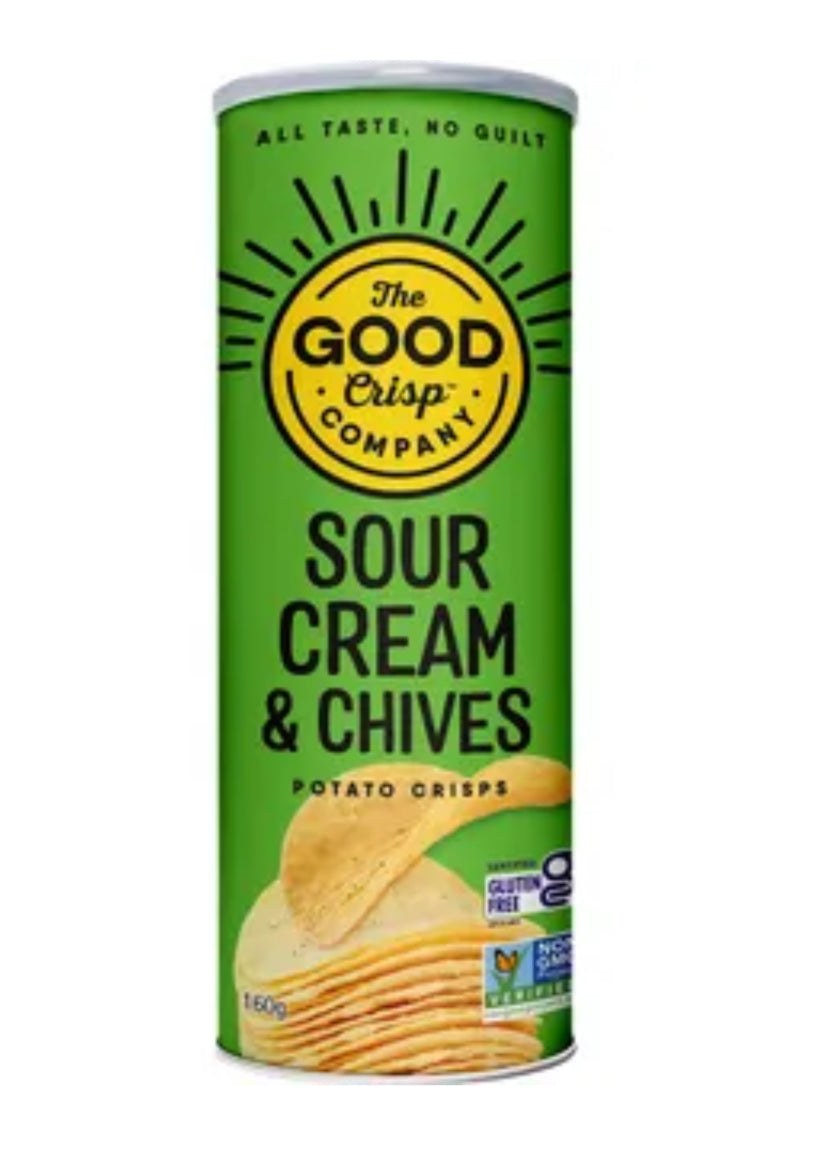 Chips de pommes de terre à la crème sure et à la ciboulette 160 g