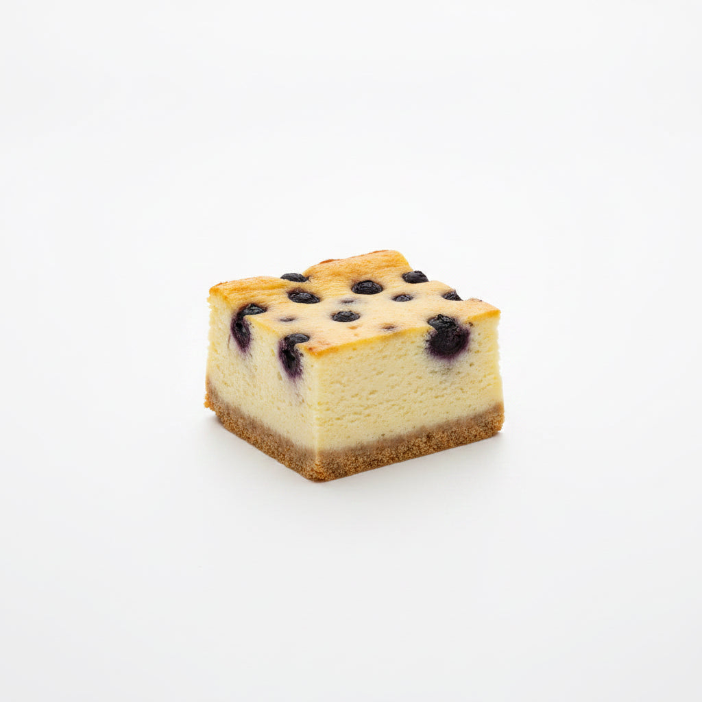Baked Organic Blueberry Cheesecake Slice