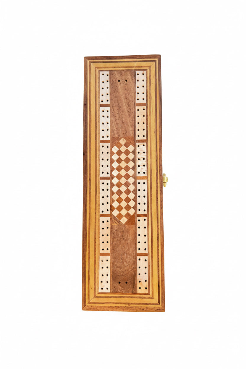 Cribbage Set in Handcrafted Wooden Case
