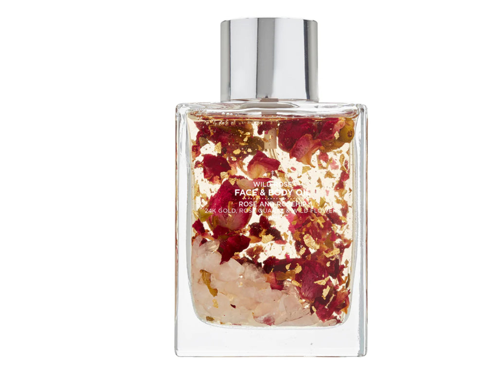 Huile visage et corps Summer Salt Body à la rose sauvage or 24 carats 100 ml