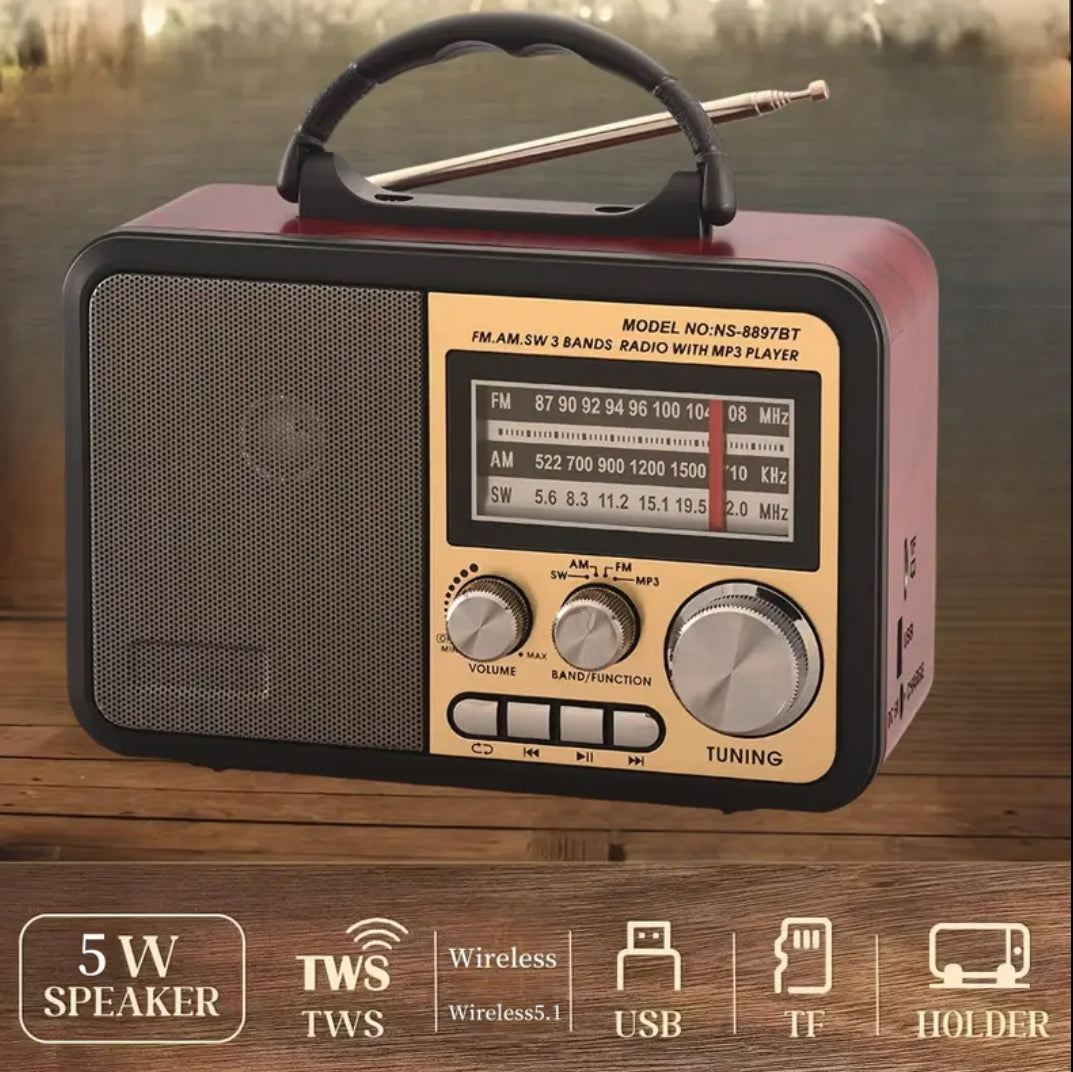 Portable AM/FM Radio Speaker