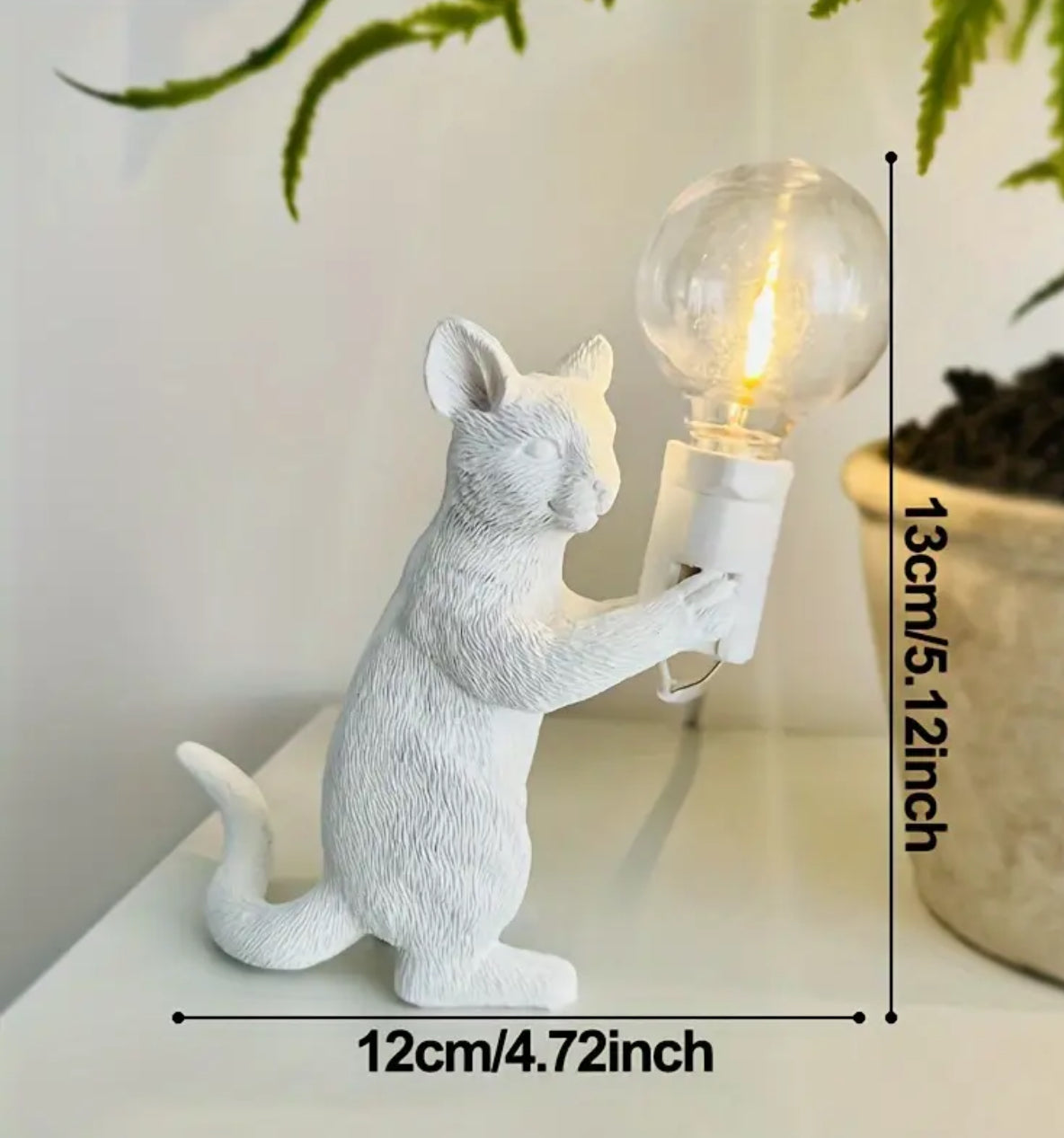 White Cat lamp (standing cat)