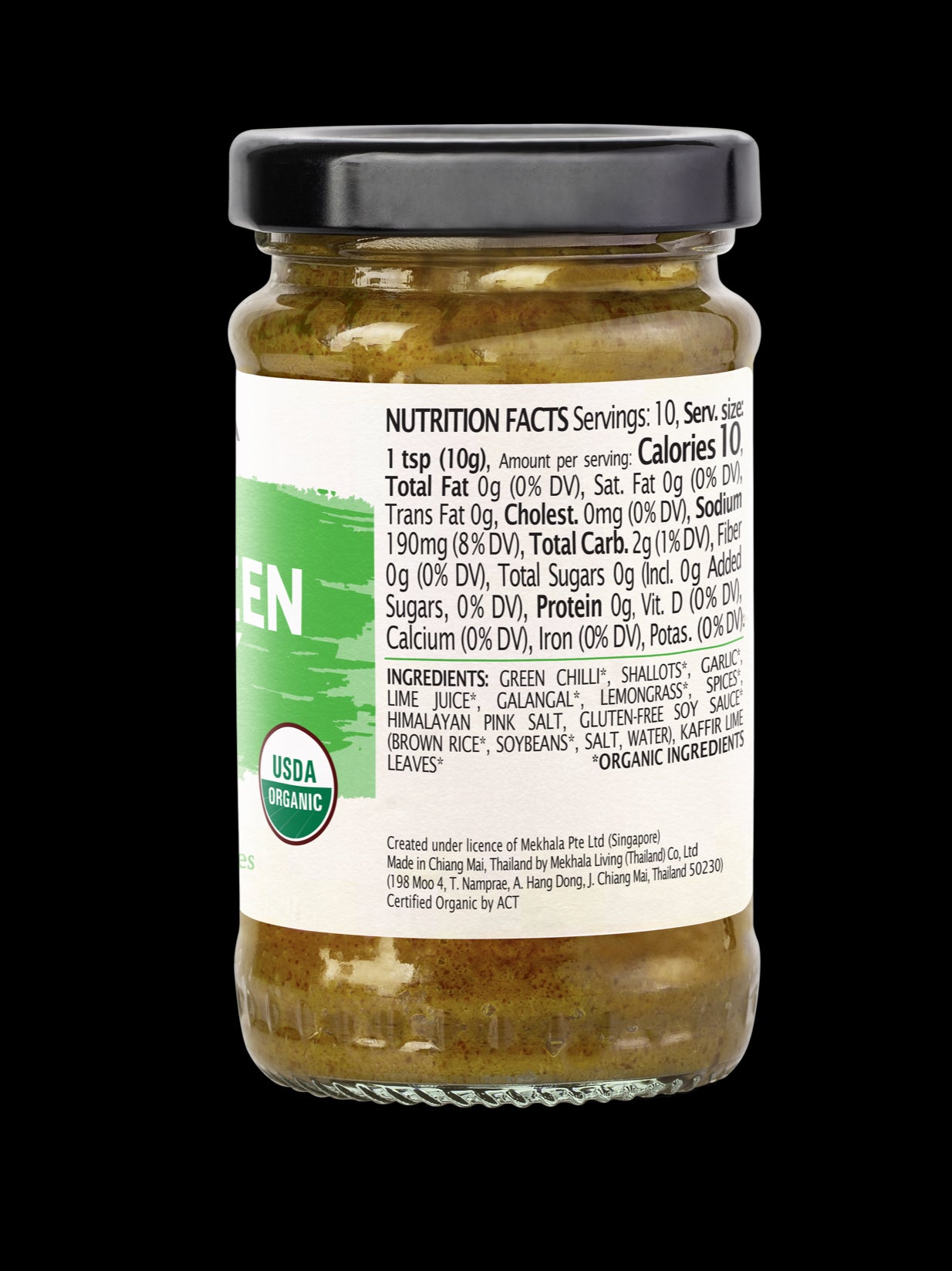 Organic Thai Green Curry Paste