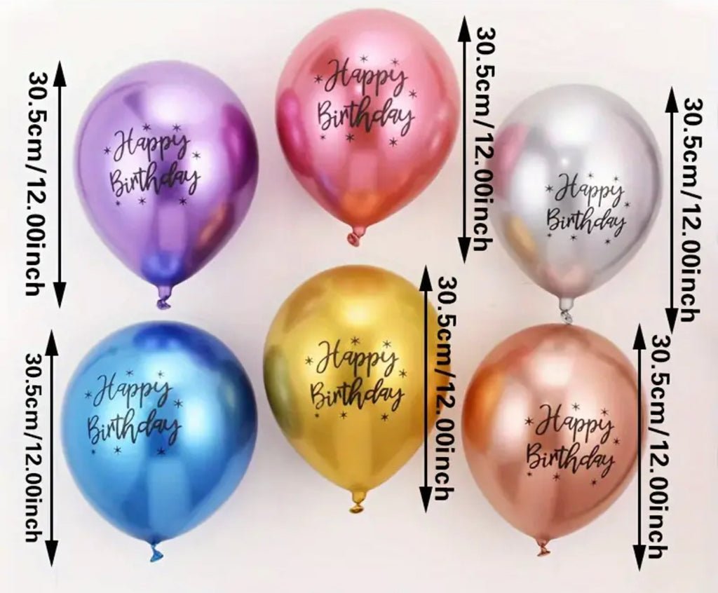 Ballon en latex métallique