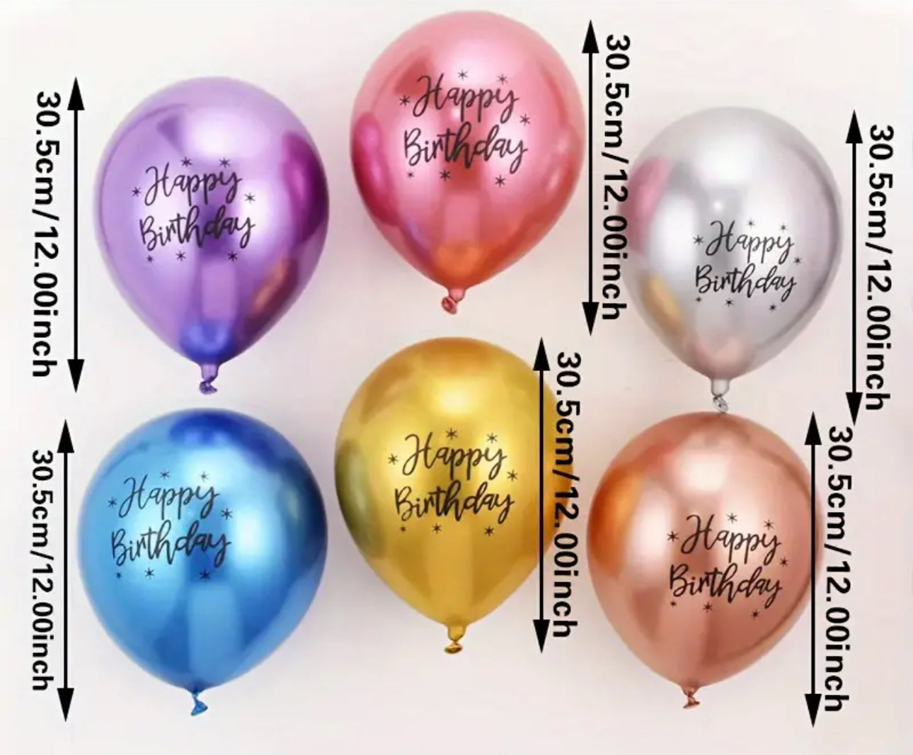 Ballon en latex métallique