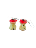 Eaten Apple sterling silver earrings