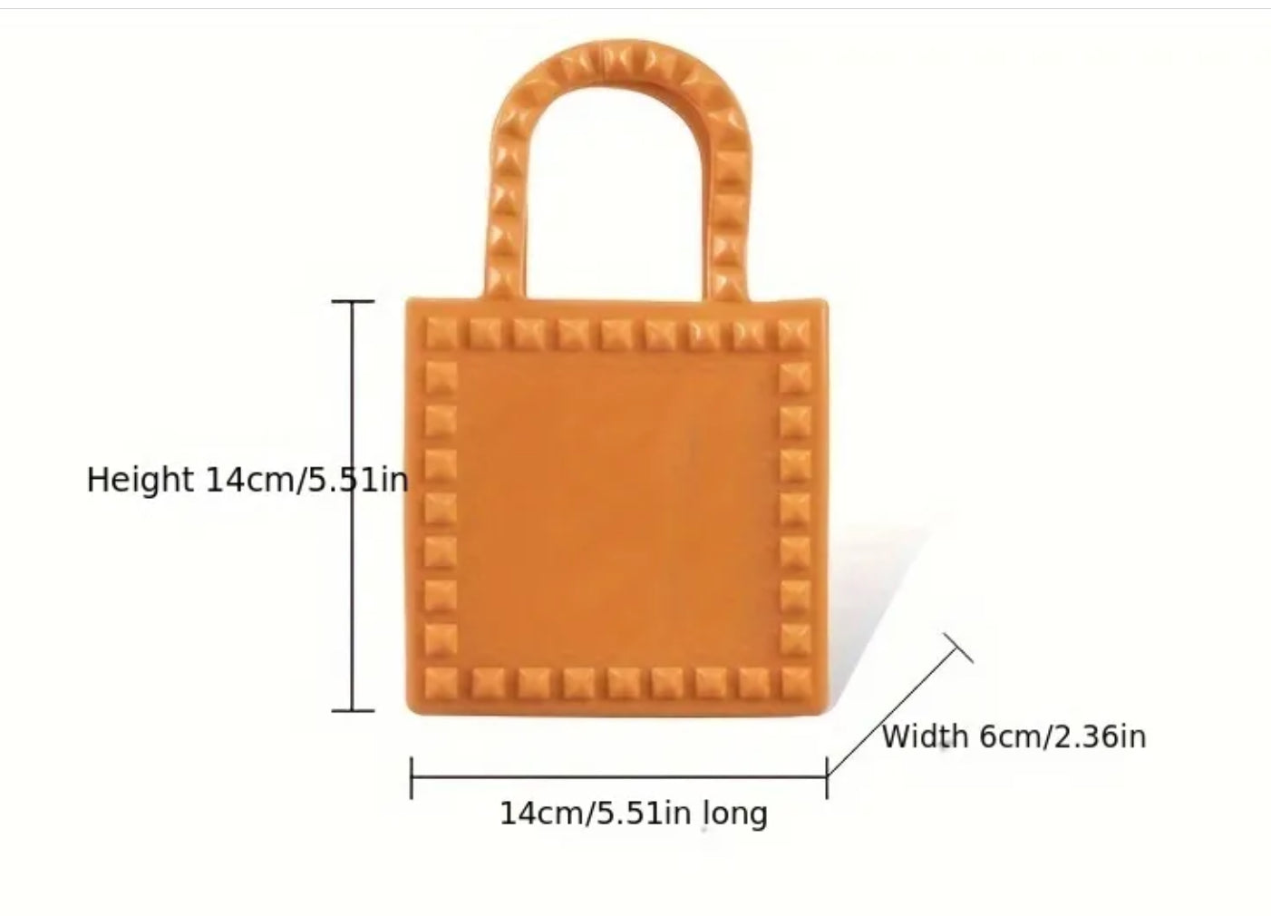 Pochette en PVC orange