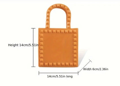 Orange PVC clutch