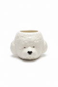 White Dog Vase
