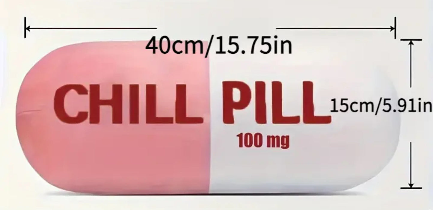 Chill Pill Cushion (Yellow)