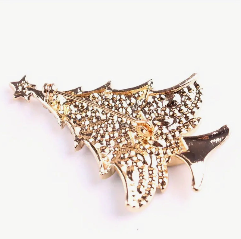 Broche de Noël en diamant