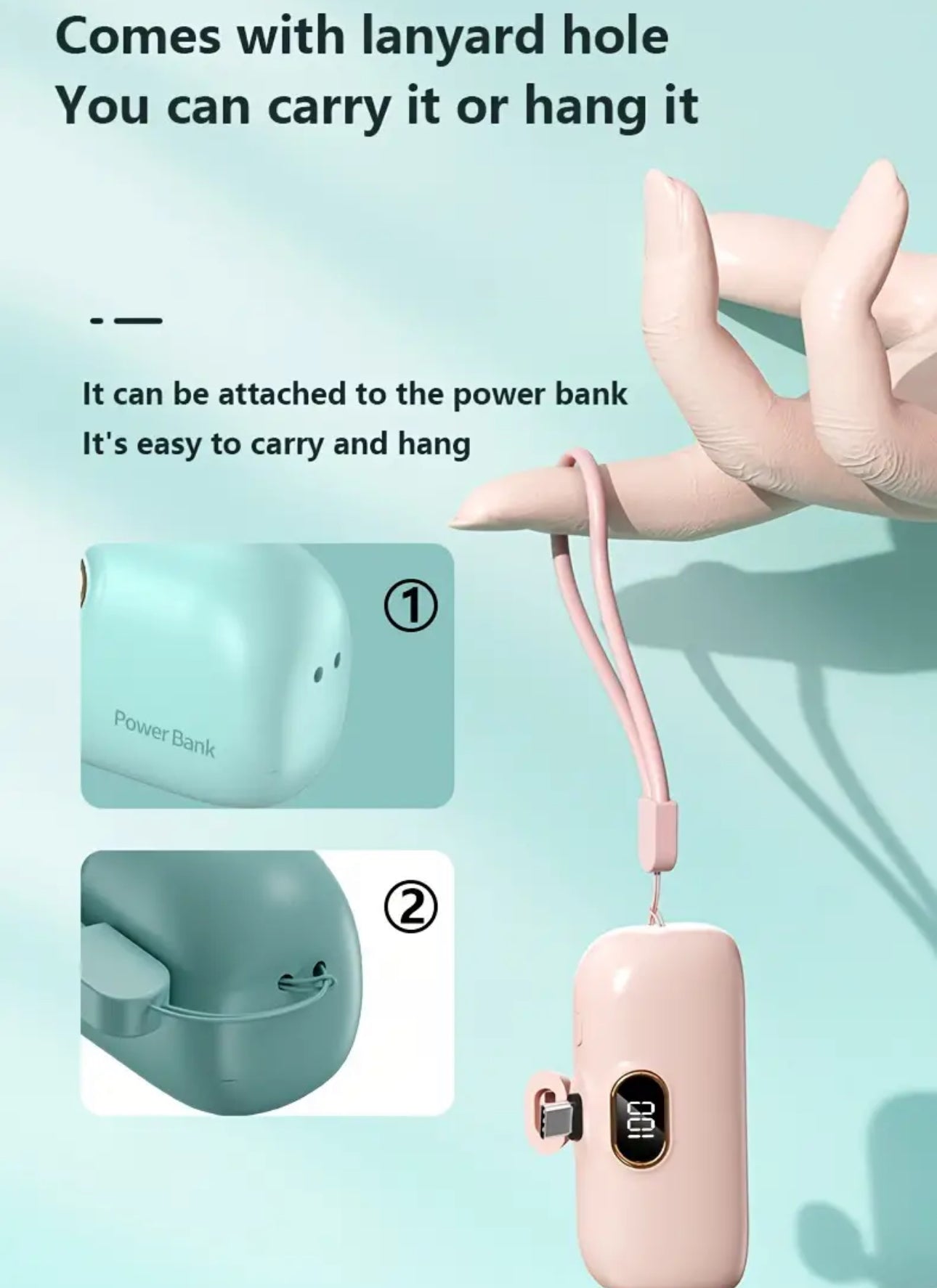 Banque d'alimentation avec prise Android (USB C)