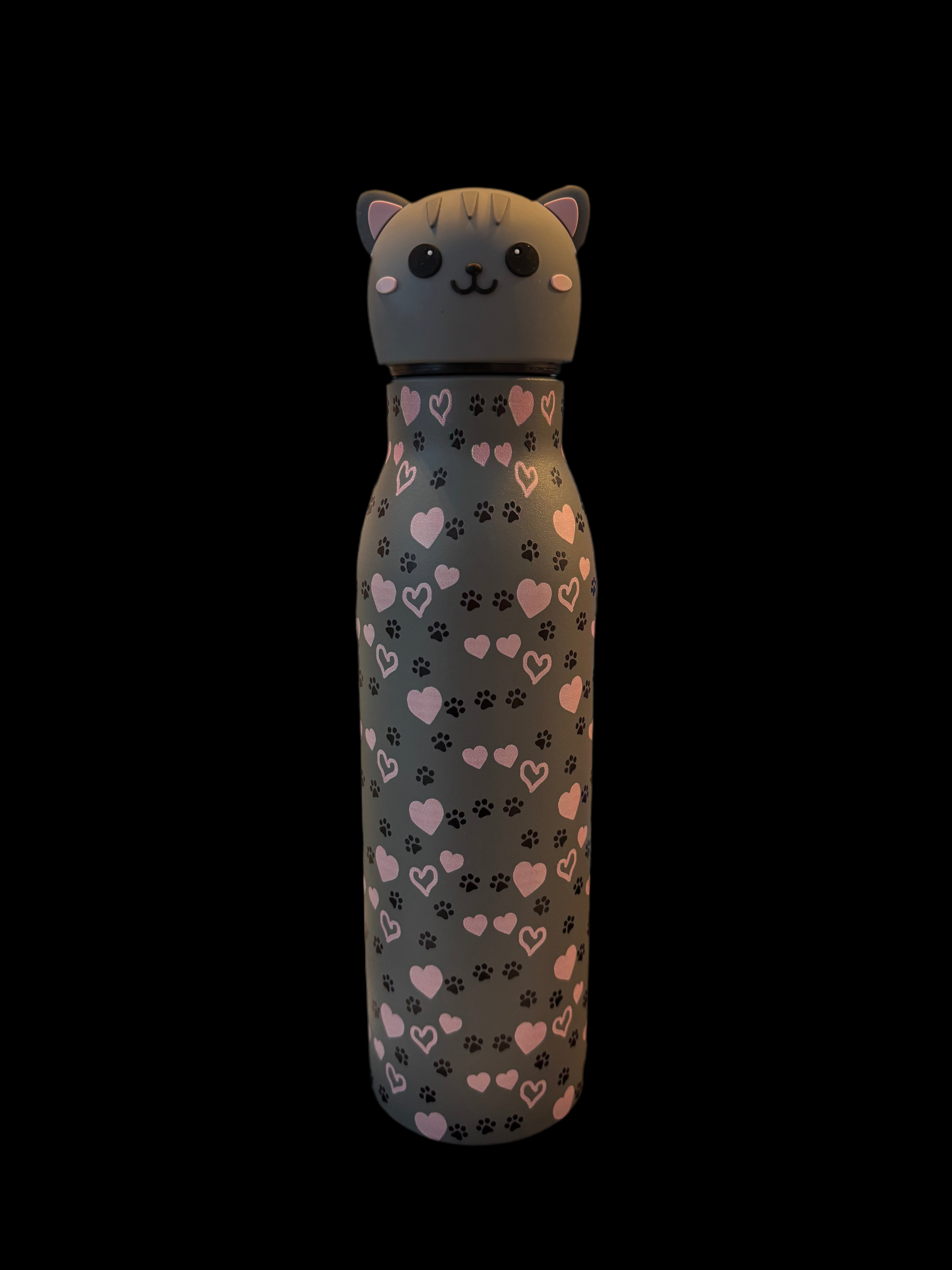 Bouteille d'eau pour chat