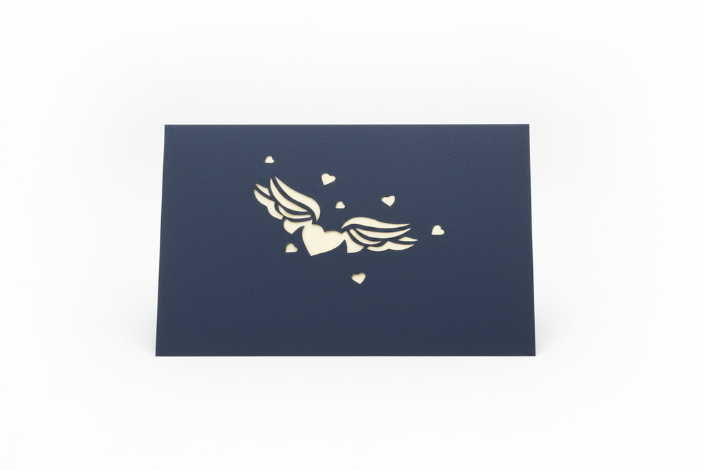 3D Pop-Up Greeting Card - Cupid Heart