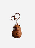 Bubble-Blowing Capybara Squishy Keychain