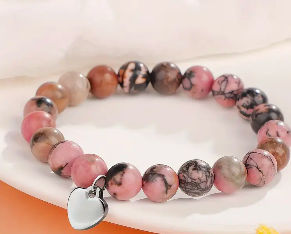 Ensemble de bracelets en pierre « You're Awesome »