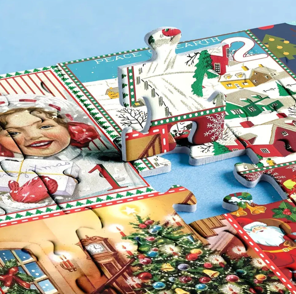 Calendrier de l'Avent de Noël de 1000 pièces