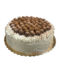 8-Inch Single Layer Burnt Caramel Cake with Vanilla Bean Frosting and Maltesers ( Gluten Free)