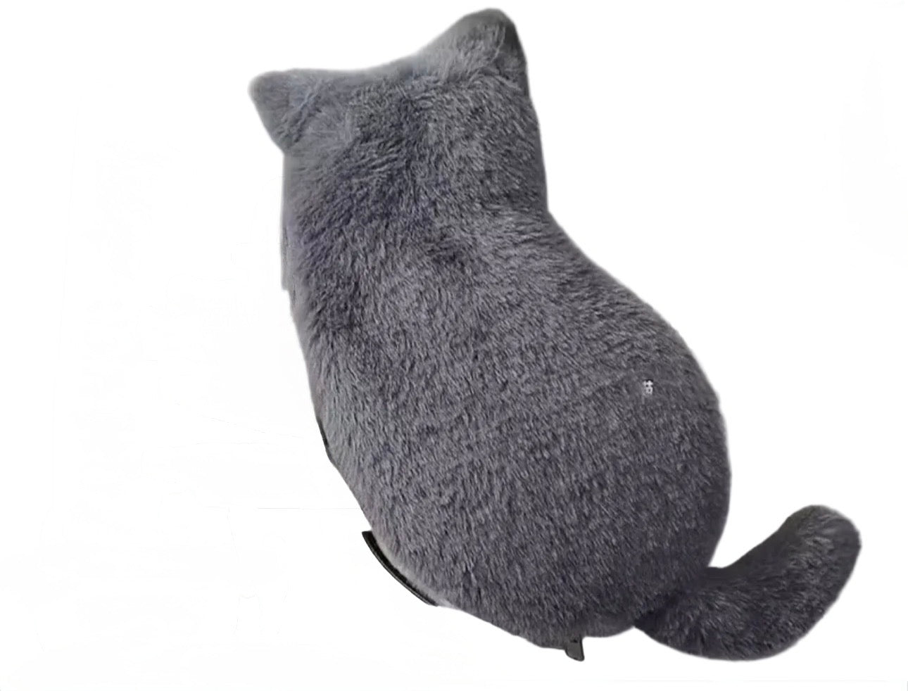 Gray Fluffy Cat Zipped Case