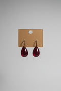 Blood drop earrings