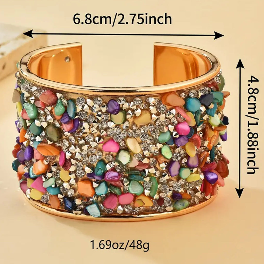 Bracelet en pierres multicolores