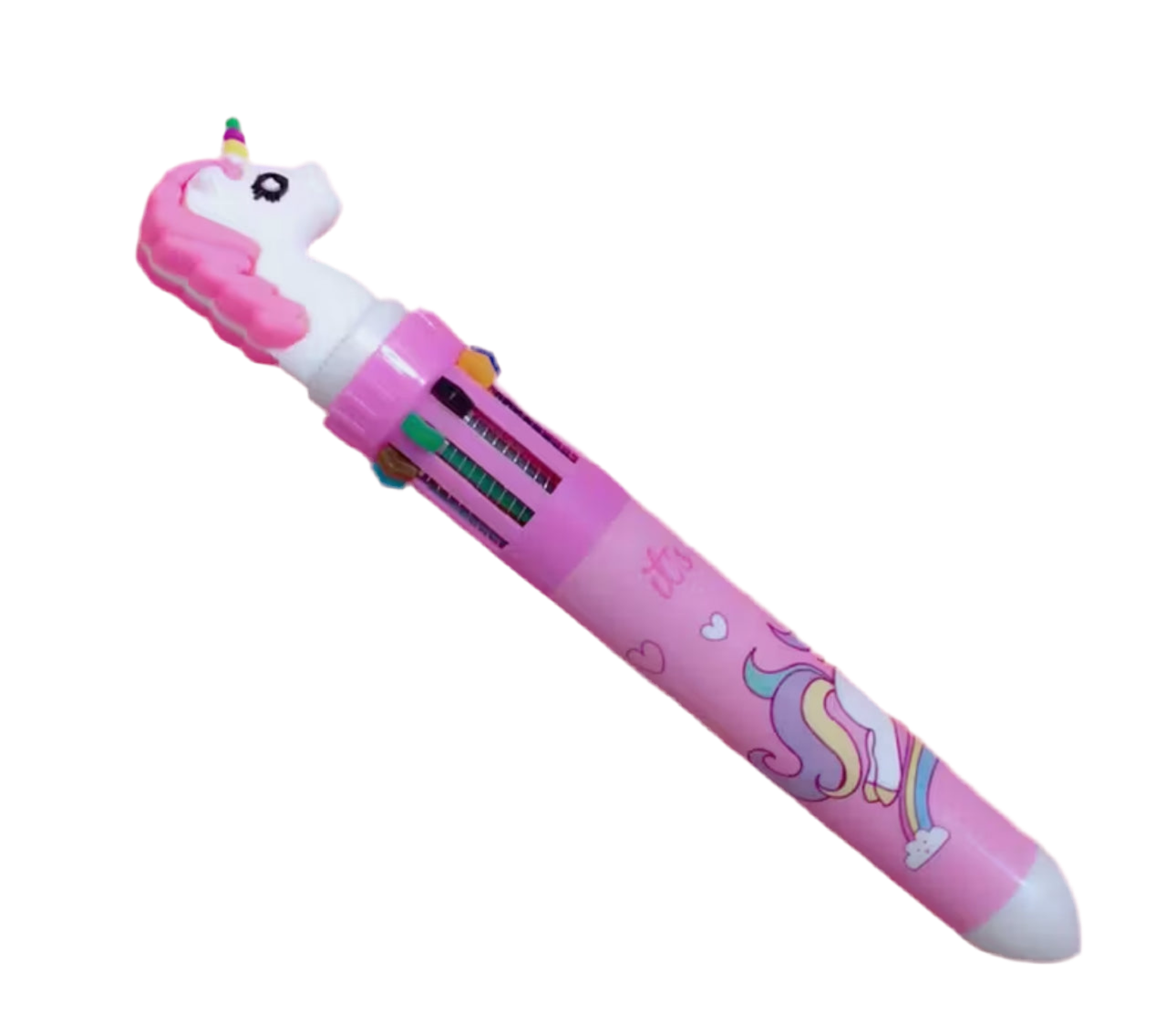 Stylo à bille multicolore Licorne